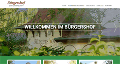 Desktop Screenshot of buergershof.de