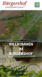 Mobile Screenshot of buergershof.de